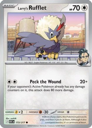 Larry's Rufflet 173  - Reverse Holofoil ME Ascended Heroes - Common