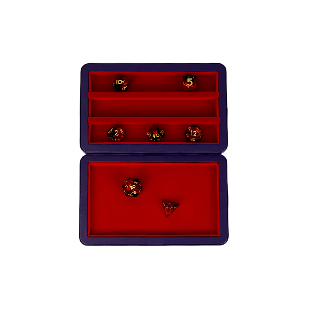 LPG Essentials Dice Case Deep Blue / Burnt Burgundy - Image 2
