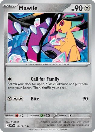 Mawile 144/217  ME Ascended Heroes - Uncommon