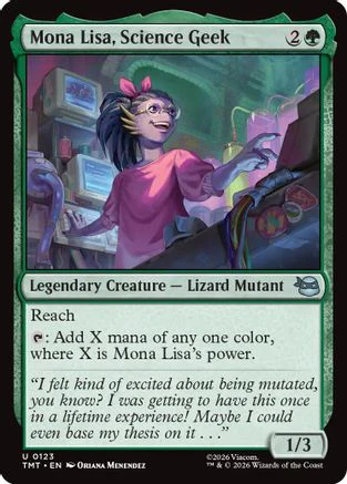 Mona Lisa, Science Geek (TMT-123) - Teenage Mutant Ninja Turtles Foil