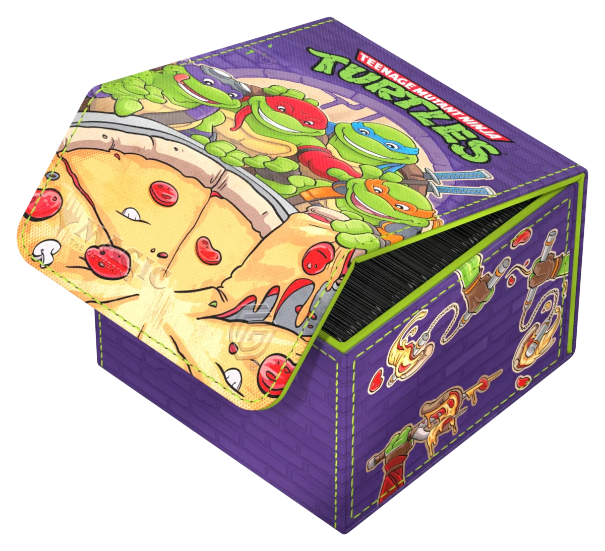 Ultimate Guard: Deck Box – XenoSkin Sidewinder 133+ – MTG: TMNT – Pizza Box