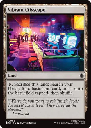Vibrant Cityscape (TMC-082) - Commander: Teenage Mutant Ninja Turtles